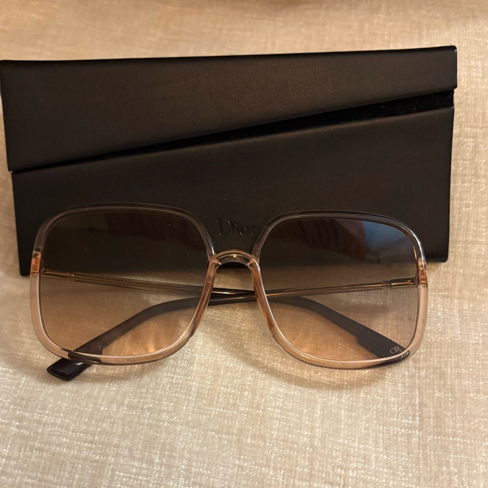 Dior Women's Gradient Square Sunglasses - Beige to Brown Tones